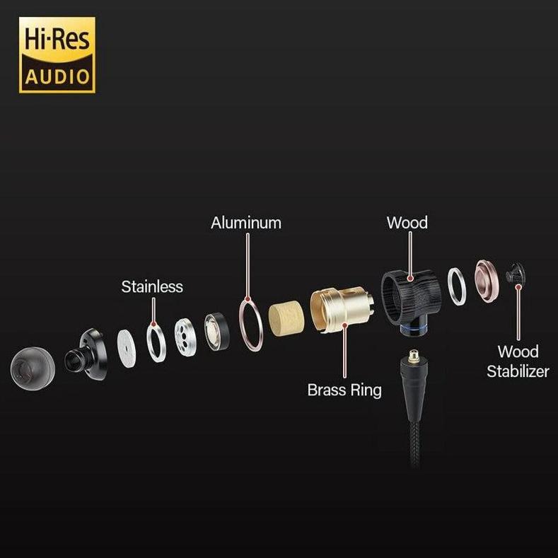 JVC - Wood Series High resolution Earbuds - JVCSHOP USA