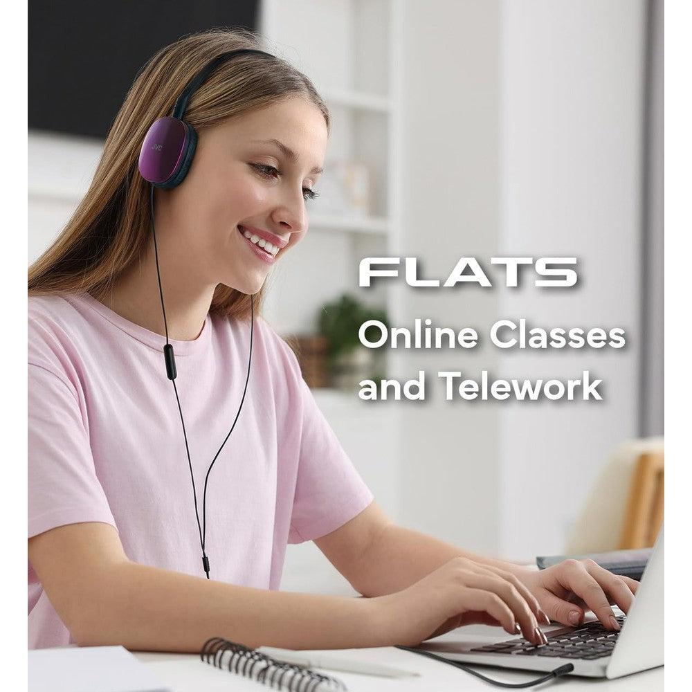 JVC Flat Wireless Headphones - HAS23W – JVCSHOP USA