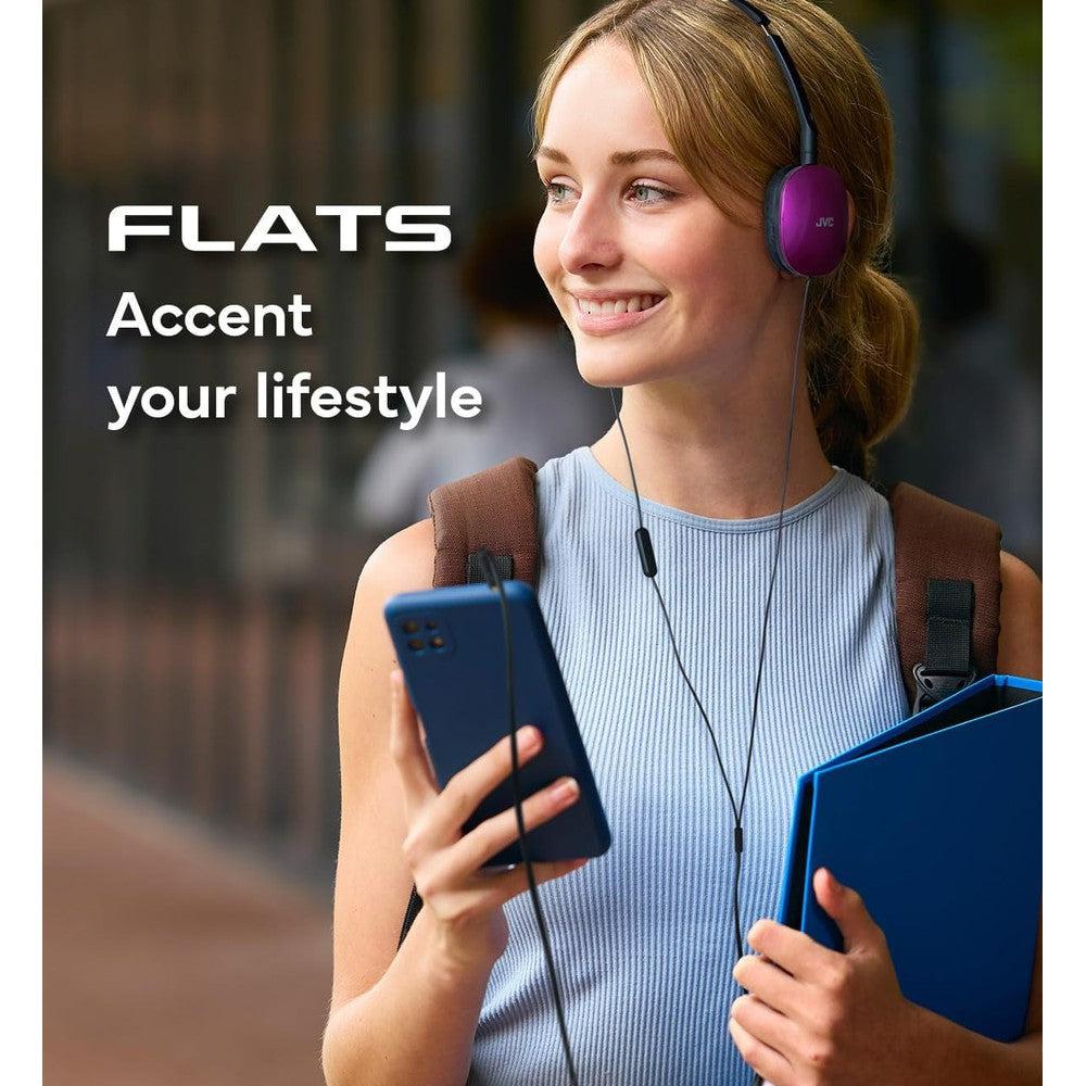JVC Flat Foldable Colorful Flats On Ear Headphone – JVCSHOP USA