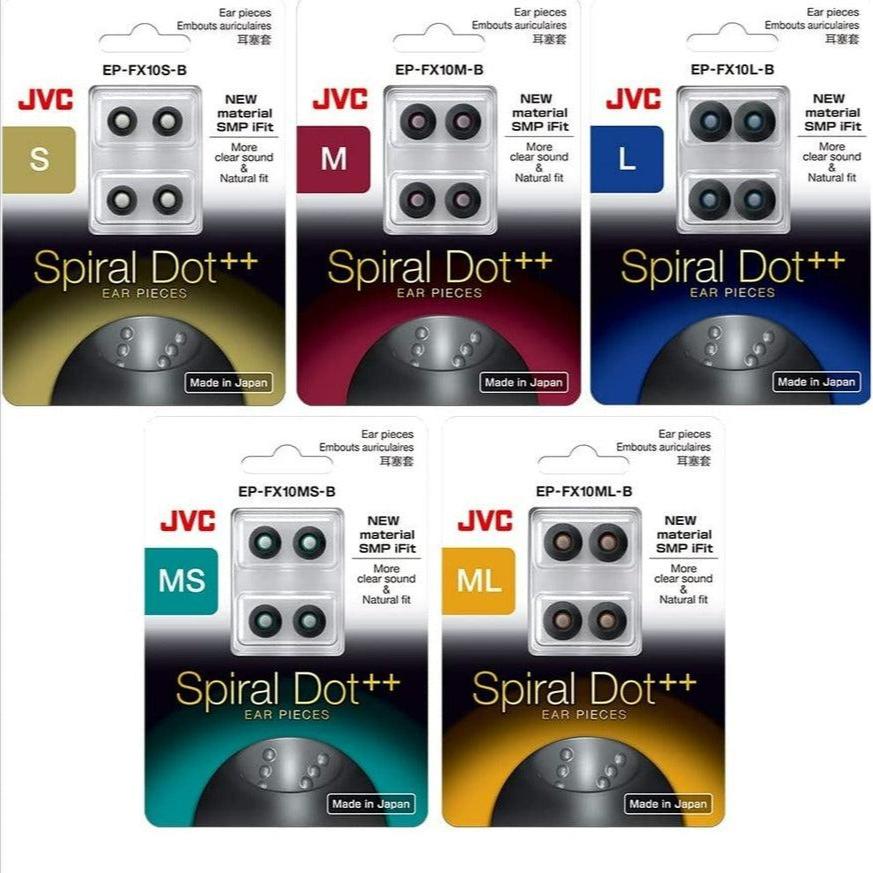 JVC 2sets Spiral Dot ++ Earpieces Spiral Dot ++ Ear Tips