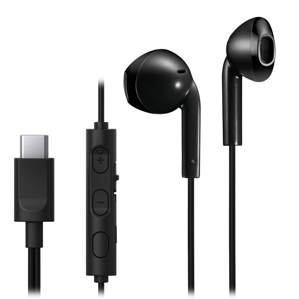 Earbuds popular USB Headphones in Black