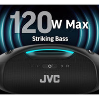 JVC - Illuminated Portable Boom Box with 120W Power - JVCSHOP USA