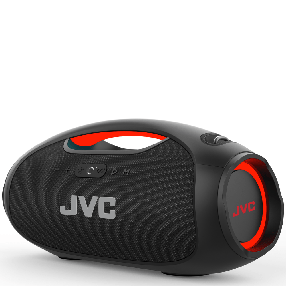JVC - Illuminated Portable Boom Box with 120W Power - JVCSHOP USA