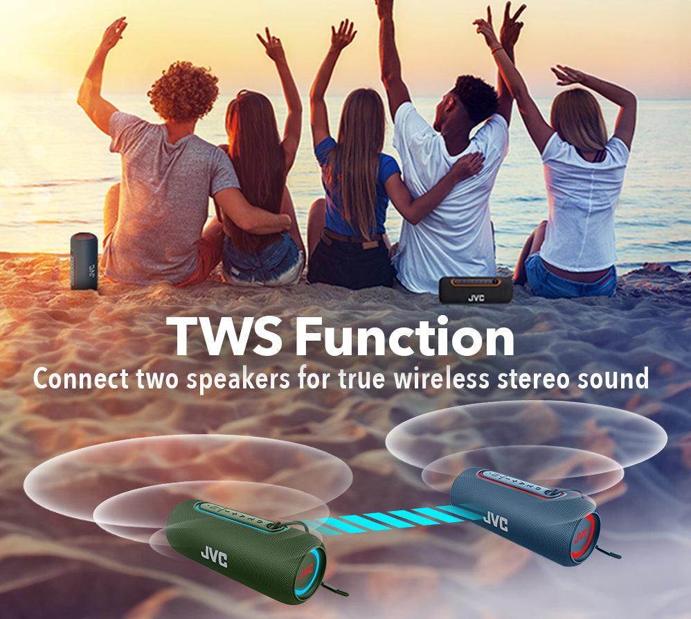 JVC Illuminated Portable Speaker with 30W max. outputs JVC Illuminated Portable Speaker with 30W max. outputs
