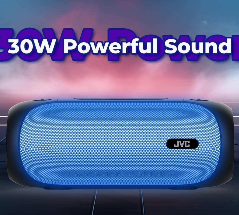 JVC Illuminated Portable Speaker with 30W max. outputs